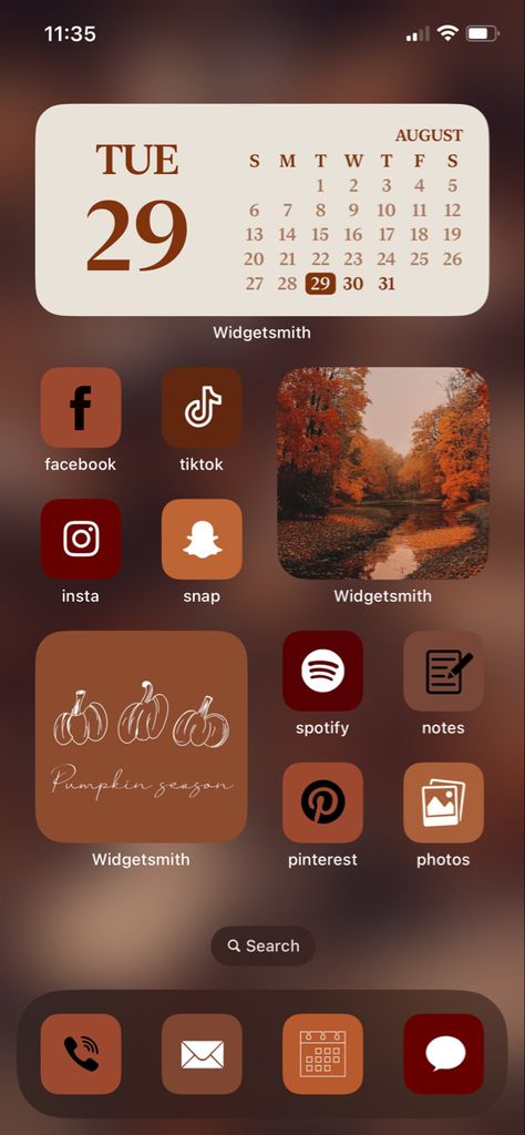 Fall Iphone Aesthetic, Iphone Setup, Iphone Macbook, Ios Ideas, Insta Snap, Iphone Homescreen, Iphone Homescreen Wallpaper, Iphone Aesthetic, Phone Organization