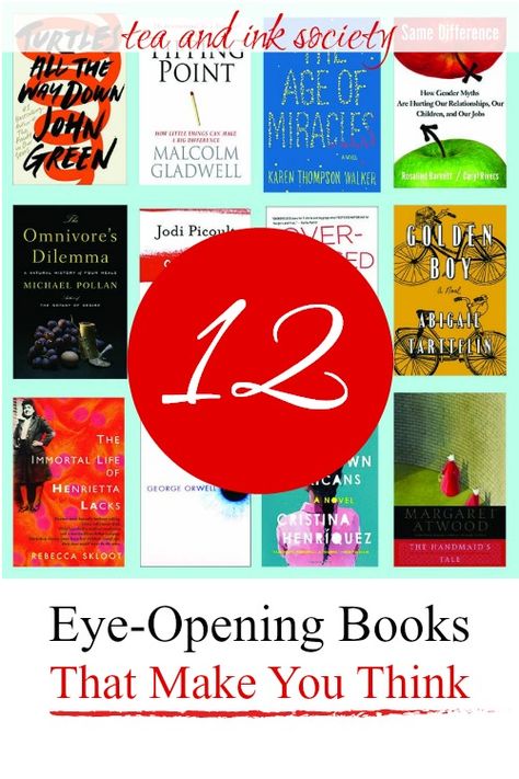 These books that make you think may very well change the way you live, too. Some are controversial, others are subversive; all are thought-provoking reads. #booklist via @tandinksociety Mom Time, Book Wishlist, 100 Books, Nonfiction Writing, Book Recommendation, Read List, Reading Rainbow, Fiction And Nonfiction, Book Book