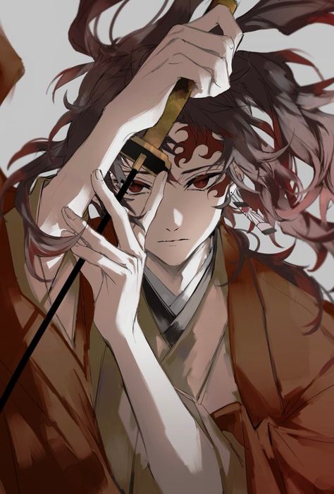 (1) Media Tweets by Maca (@mzc1785) / Twitter Tanjiro With Long Hair Fanart, Yoriichi Tsugikuni Fanart, Demon Slayer Fan Art, Tsugikuni Brothers, Yoriichi Tsugikuni, Anime Nail, Art Contest, Handsome Anime Guys, An Anime