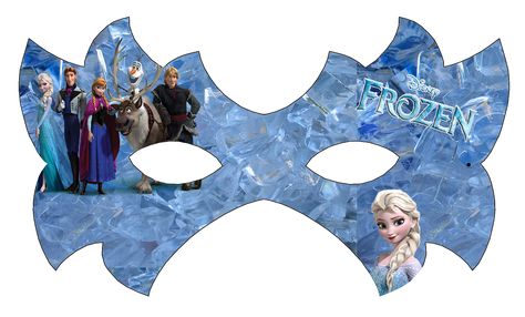 Frozen: Free Printable Mask. Frozen Paper Dolls, Printable Halloween Masks, Film Frozen, Frozen Printables, Frozen Free, Frozen Crafts, Frozen Birthday Theme, Printable Masks, Disney Printables