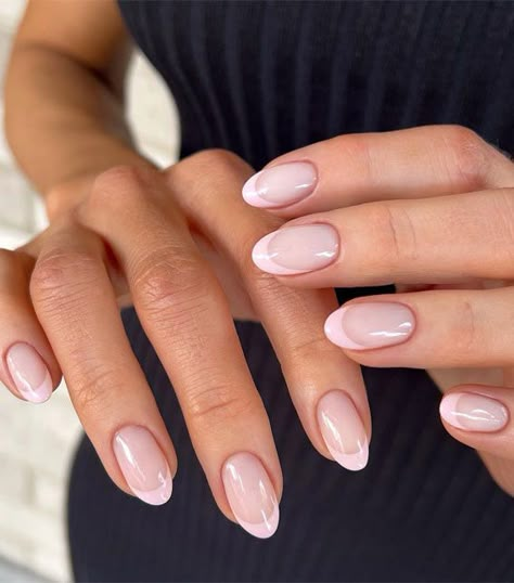 Spring-inspired nail designs, Spring nails, Spring nail ideas, Spring nail art, Spring nails short, floral nails, pastel nails, Spring pastel nails, floral tips Nails Subtle, Natural Looking Acrylic Nails, Pink French Tips, Colors Nails, Subtle Nails, French Tip Acrylic Nails, Pink French, Classic Nails, French Colors