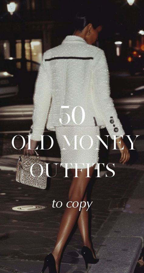 Unleash your inner heiress with these 50 old money outfits! From classy dinner dresses to casual autumn looks, these outfits will have you mastering the old money aesthetic effortlessly. Blair Party Outfits, Old Money Concert Outfit, Fall Birthday Dinner Outfit, Old Money New Years Eve Outfit, Elegant Day Outfit, Modest Dinner Outfits, Dinner Night Outfit Classy, Old Money Aesthetic Fashion, Elegant Dinner Outfit