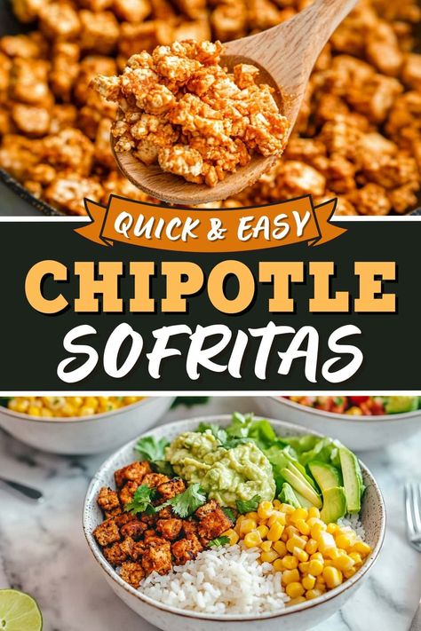 This recipe for copycat Chipotle sofritas is just as good as the real deal! Serve this tofu-based dish in burritos, salads, rice bowls, and more! Sofrito Recipe Chipotle, Copycat Sofritas Chipotle, Sofritas Chipotle Recipe, Chipotle Sofritas Recipe, Chipotle Sofritas, Meals Low Calorie, Chipotle Copycat Recipes, Chipotle Copycat, Sofrito Recipe