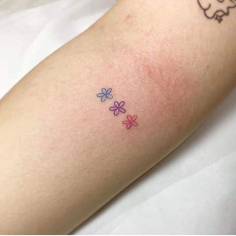 Gay Tattoo For Women, Pansexual Tattoo, Ethereal Tattoos, Minimal Nature, Pride Tattoo, Tattoo Minimal, Small Pretty Tattoos, Petite Tattoos, Cute Little Tattoos