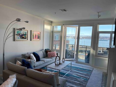 Gorgeous waterfront 2BR with designer furniture - Condominiums for Rent in Seattle, Washington, United States - Airbnb British Isles, Seattle Washington, Residential Building, 2 Beds, Designer Furniture, Washington State, For Rent, Seattle, Furniture Design