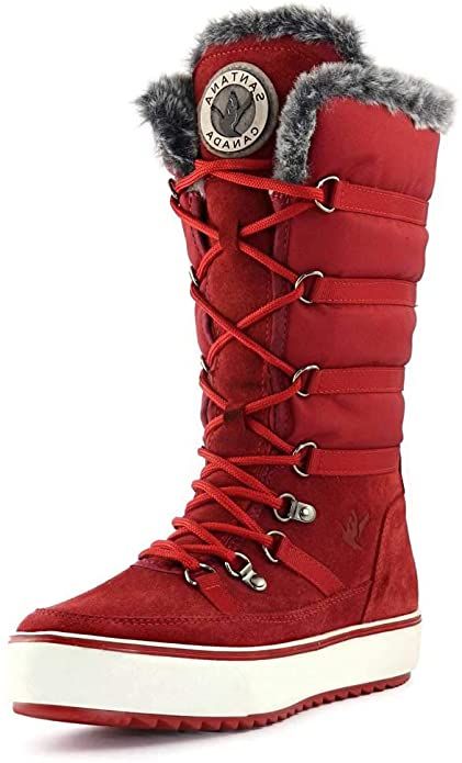 Red Snow, Boots Patterns, Waterproof Snow Boots, Studded Boots, Red Boots, Snow Boots Women, Winter Snow Boots, Dream Shoes, Boots For Women