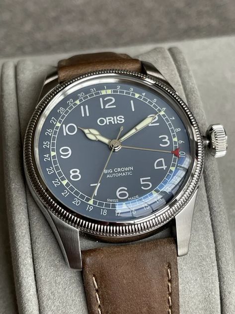 [WTS] Oris Big Crown Pointer Date Slate Blue 40mm : Watchexchange Oris Big Crown Pointer Date Blue, Oris Big Crown, Future Watch, Oris Watches, Big Crown, Timepiece Design, Gentleman Watch, Retro Backpack, Metallic Mesh