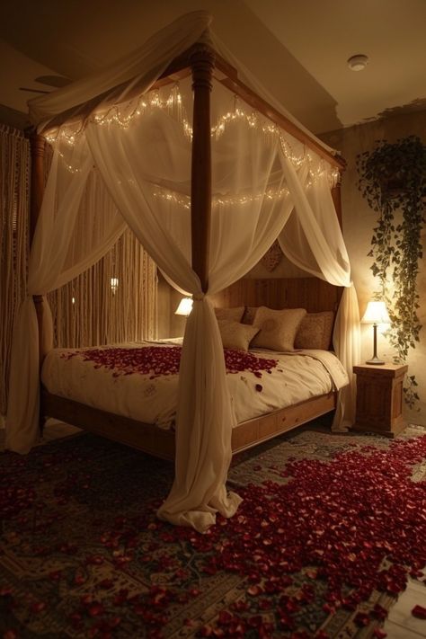 bedroom ideas | bedroom decor | bedroom furniture | bedroom wall decor | bedroom decor ideas  bedroom design bedrooms bedroom ideas for small rooms bedroom inspiration bedroom decoration bedroom inspirations bedroom inspo bedroom decorating ideas bedroom ideas for couples bedroom makeover bedroom decorating bedroom wall art bedroom light bedroom lighting bedroom ideas master bedroom idea bedroom idease bedroom art bedrooms decor Bedroom Romantic Couple Pic, Bedroom For Couples, Bedrooms For Couples, Fancy Bedroom, Wedding Bedroom, Dreamy Decor, Luxurious Bedding, Romantic Bed, Cozy Fall Bedroom