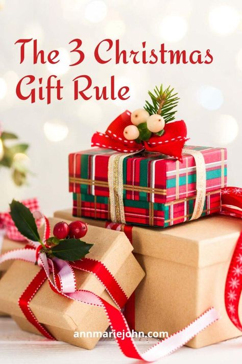 What is the 3 Gift Christmas Rule And Why You Should Do It - AnnMarie John Christmas Present Guide, Christmas Gift Ideas Handmade, Ghost Of Christmas Past, I'll Be Home For Christmas, Meaningful Christmas, Business Christmas, Gift Ideas Handmade, Diy Christmas Cards, Home For Christmas