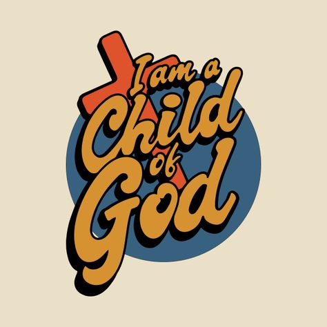 Check out this awesome 'Christian+Apparel+Clothing+Gifts+-+Child+of+God' design on @TeePublic! God Tshirts Design, I Am A Child Of God, Christian T Shirts Designs, Christian Poster Design, Jesus Graphic Design, Christian Brands, Posters Christian, Mini Dress Spring, Jesus Graphic