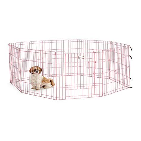 Pink Exercise, Pet Playpens, Puppy Playpen, Pet Playpen, Dog Playpen, Lock Door, Dog Exercise, Pink Stuff, Dream Dog