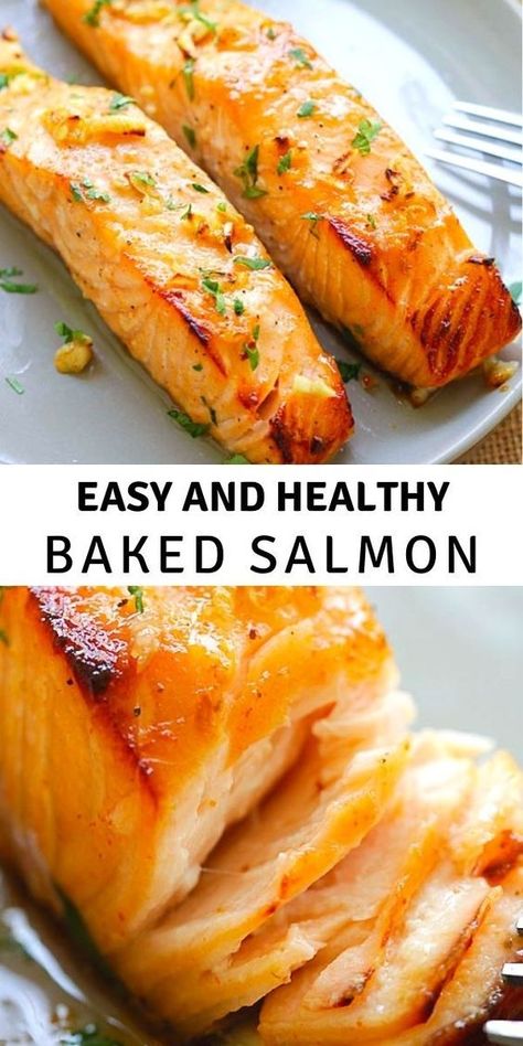 Healthy Honey Mustard, Baked Salmon Filets, Salmon Steak Recipes, Baked Salmon In Foil, Salmon Recipes Oven, Filet Recipes, Salmon Fillet Recipes, Baked Salmon Lemon, Best Salmon Recipe