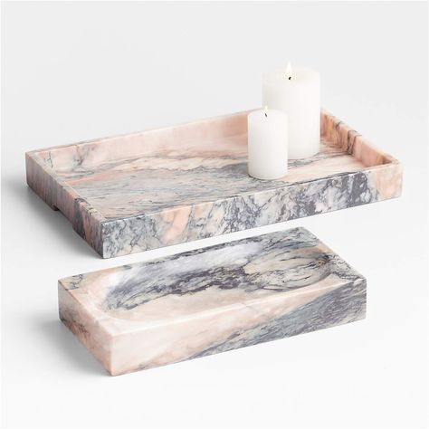 Jake Arnold’s Crate&Barrel Collab Includes the Sofa of His Dreams | domino Marble Coffee Table Tray, Abaya Wardrobe, Marble Tray Decor, Tan Throw Pillow, Jake Arnold, Apt Decor, Beige Throws, Marble Accessories, Beige Throw Pillows