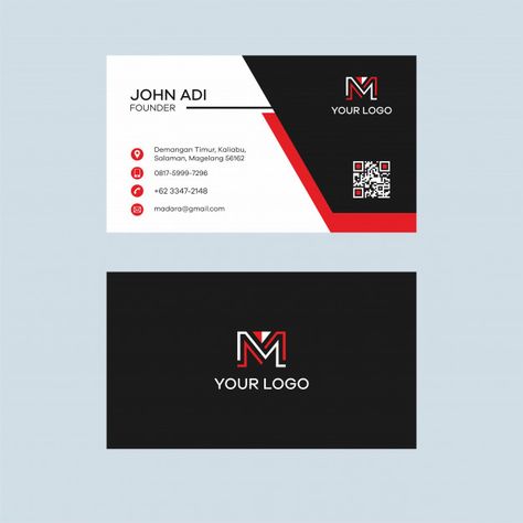 Business Card Red, English Business, Classy Business Cards, Future Shop, Van Wrap, White Business Card, Visiting Card Design, Luxury Business Cards, Black Business Card