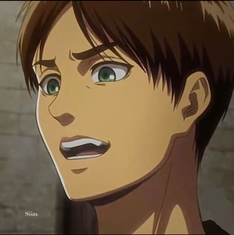 Eren Smile, Awkward Smile, Eren Icon, Smile Drawing, Smile Icon, Aot Memes, His Smile, Eren Jaeger, Popular Anime