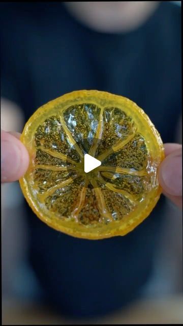 𝗡𝗶𝗰𝗸 𝗗𝗶𝗚𝗶𝗼𝘃𝗮𝗻𝗻𝗶 on Instagram: "Candied Lemon Slices

Ingredients 
1 cup sugar 
1 cup water 
2 tbsp lemon juice 
lemon slices 

1. Combine sugar and water and bring to a boil in wide saucepan. 
2. Arrange lemon slices in single layer, bring to low heat and simmer for 15-20 minutes (I basically let them go right up until they are starting to get brown…stop cooking just before this occurs). 
3. Transfer to cooling rack to dry and enjoy!" Candied Lemon Slices, Decorações Com Comidas, Candied Lemons, Sweet Dishes Recipes, Lemon Slices, Slices Recipes, Food Garnishes, Sweet Snacks Recipes, Delicious Snacks Recipes