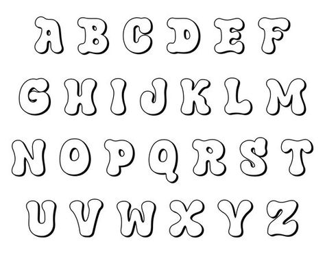 Large Fonts Alphabets - 7 Free PDF Printables | Printablee Font fonts #font #fonts Script Fonts #scriptfonts 6.505 Printable Alphabet Letters Aesthetic, Bold Lettering Fonts Alphabet, Big Letters Printable, Large Fonts, Fonts Doodle, Fonts Bubble, Cute Fonts Alphabet, Numbers Tattoo, Font Aesthetic