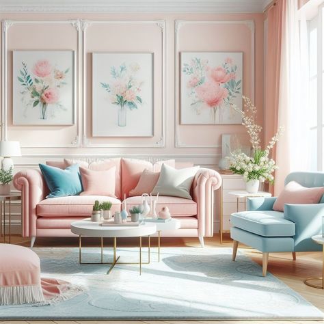 Break the Norm: Why Not Powder Pink for Your Living Room? 💕🌸 Will You Dare? 🌸 Infuse your living space with the unexpected allure of powder pink. Orangery Decor, Light Pink Living Room, Classic Interior Design Living Room, Feminine Living Room, Living Room Light, Room Bookshelf, Inside House, Pink Living Room, Dining Room Interiors