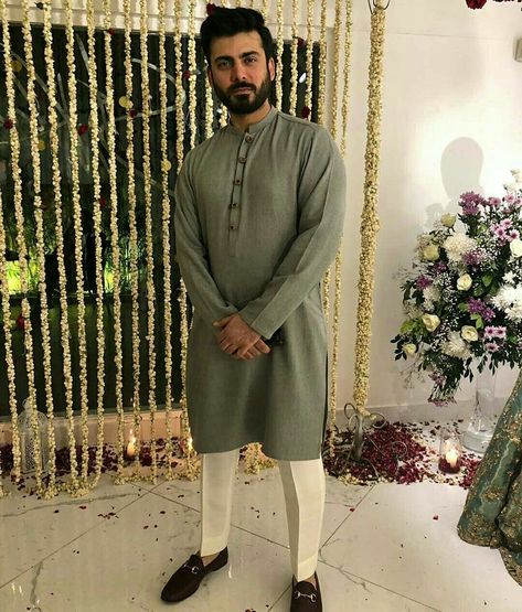 Fawad Khan Kurta, Fawad Khan, Wedding Kurta For Men, Kurta Pajama Men, Indian Groom Wear, Wedding Dresses Men Indian, Gents Kurta Design, Gents Kurta, Kurta Men