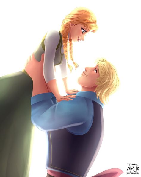 DisneyCouple❤Princess Anna & Kristoff from - by archibald.art (@instagram) Anna Kristoff, Art Couples, Disney Princesses And Princes, Princess Anna, Disney Princes, Princesa Disney, Disney Favorites, Disney Addict, King And Queen