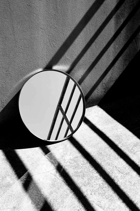 Architectural Light and Shadow Photography | Mirror Reflection  | #blackandwhitephotography #lightandshadow  #architecturephotography #stairs Objects In Photography, Shadow In Photography, Mirrors In Photography, Mirror Light Photography, Photography Using Mirrors, Using Shadow In Photography, Reflected Light Photography, Shadow And Reflection Photography, Art Reflection Ideas