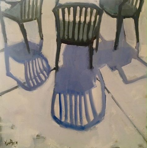 Chairs Drawing, Best Chair, Chair Drawing, Oversized Chair, Painted Chairs, Shadow Art, Art Chair, Cafe Chairs, Daily Painting