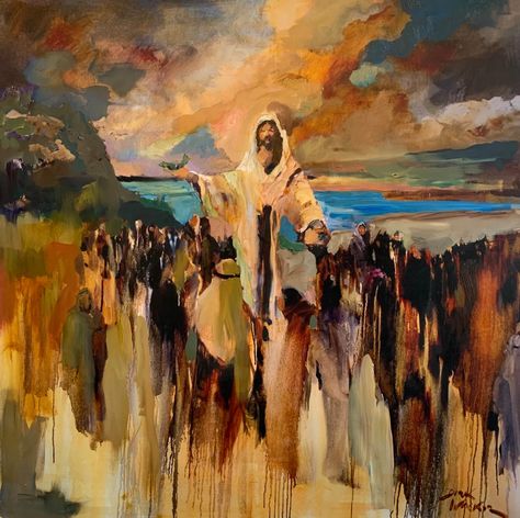 Dirk Walker Fine Art Christian Drawings, Jesus Graphic, Jesus Christ Painting, Spiritual Paintings, Jesus Christ Artwork, Christmas Paintings On Canvas, Church Pictures, Painting For Home, Christian Artwork