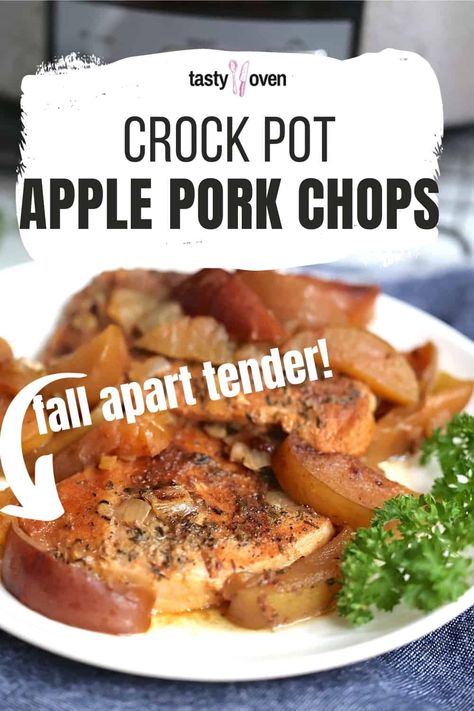 Crock Pot Pork And Apples, Crock Pot Pork Chops With Apples, Dump And Go Pork Chops, Crockpot Pork Chops And Sweet Potatoes, Slow Cooker Apple Pork Chops, Pork Chop Sweet Potato Recipes Crock Pot, Slow Cooker Pork Chops With Sweet Potatoes, Crock Pot Apple Pork Chops, Apple Pie Pork Chops Crock Pot