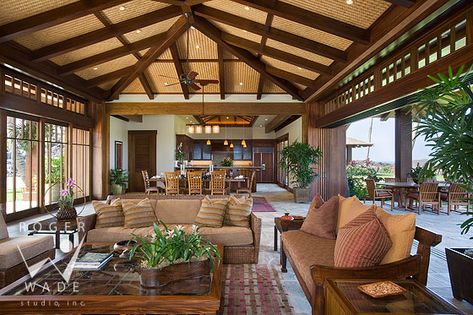 Another great! Hawaiian Home Decor, Bali Style Home, San Myshuno, Tropical House Design, Hawaiian Homes, Bali House, Hawaii Homes, Interior Design Photography, Interior Design Photos