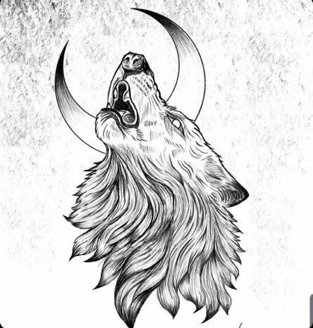 Wolf Shoulder Tattoo Men, Wolf And Moon Drawing, Wolf Sketch Tattoo, Wolf Drawing Tattoo, Wolf Head Drawing, Kurt Tattoo, Wolf Tattoo Traditional, Seven Deadly Sins Tattoo, Half Sleeve Tattoos Sketches