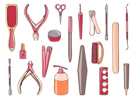 Nail Care Equipment, Nail Care Tools And Equipment, Tools Name, Nail Salon Equipment, Skin Anatomy, Nail Care Tools, Nail Extensions Designs, Nail Equipment, Extension Designs