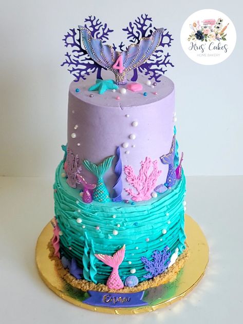 Under The Sea Decorations, Mermaid Birthday Cakes, Sea Cakes, Sea Decor, Mermaid Cakes, Bday Cake, Mermaid Birthday Party, Mermaid Birthday, Mermaid Party