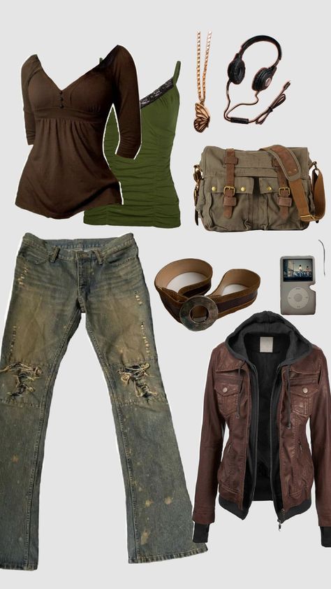 Zombie Apocalypse Aesthetic Clothes, Apocalypse Theme Party, Survival Core Outfits, Dystopia Outfit Aesthetic, The Last Of Us Clothes, Tlou Inspired Outfits, The Walking Dead Outfit Ideas, Dystopian Aesthetic Outfit, Apocolapyse Outfits