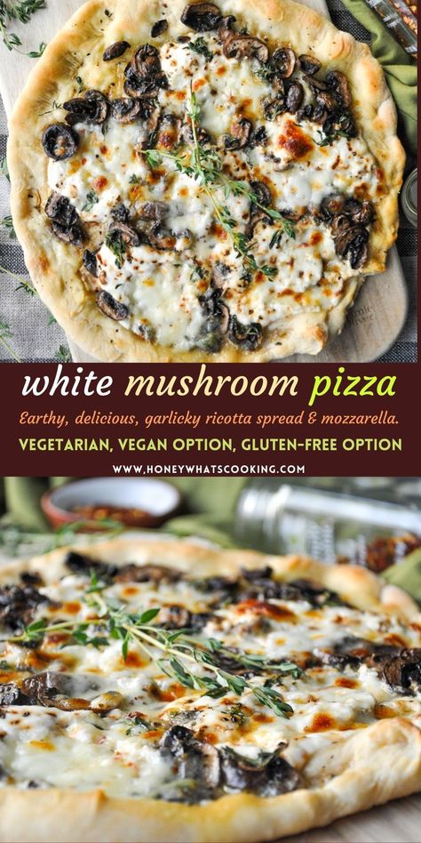 Plain Pizza, Pizza Vegetarian, Mushroom Pizza Recipes, Pizza Vegan, Vegan Pizza Recipe, White Mushroom, Mushroom Pizza, Vegetarian Pizza, Cake Vegan