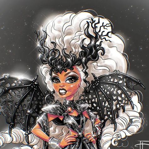 Darko Dordevic on Instagram: "Fast sketchy illustration of Dragon Queen 👑🐉💋✨️ @rupaulofficial, @monsterhigh skullebrity doll. I am unsure when her release is and if all the details are accurate, as I gathered information from various photos on the net. As a fan of RuPaul, I am very excited about this doll, so I had to draw her.  Are you thrilled about her? What are your thoughts?  #rupaul #dragonqueen #monsterhigh #darkodark #darkodordevic #dragqueen #skullebritydoll" Darko Dordevic, Sketchy Illustration, Doll Drawing, Dragon Queen, Monster High Art, Monster High Doll, High Art, Drag Queens, Rupaul