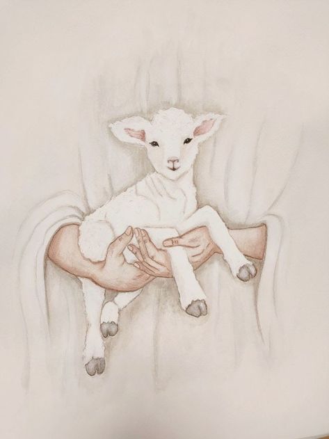 Easy Lamb Drawing, Cute Lamb Drawing, Mexican Catholic Art, Lamb Drawing, Sheep Tattoo, Sheep Drawing, Catholic Wallpaper, Jesus Drawings, Collage Pics