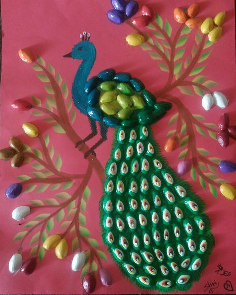 Pista Shell Painting, Crafts Butterfly, Pistachio Shell, Pista Shell Crafts, Peacock Crafts, Pistachio Shells, Animals Painting, Flower Decorations Diy, Origami Butterfly