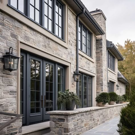 11+ Elegant and Durable Stone Cladding Designs for Contemporary Architecture • 333+ Images • [ArtFacade] Stone Building Facade, Exterior Stacked Stone Ideas, Home Stone Exterior Ideas, House Exterior Cladding Ideas, Beige Render Exterior, Stone Wall Cladding Exterior Ideas, Oklahoma Stone Exterior, Composite Siding Exterior, Natural Stone Cladding Exterior