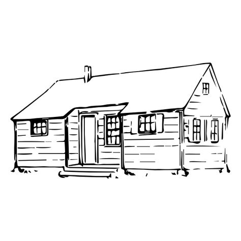 Cabin sketch | Free SVG How To Draw A Cabin, Cabin Doodles Simple, Cabin Drawing, Cabin Sketch, Cabin Line Art, Lake Cabin Drawing, Cabin Line Drawing, Cabin Sketch Simple, Cabin Sketch Drawing