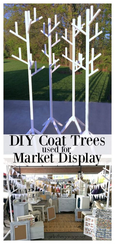 Coat Trees, Vintage Markets Display, Booth Display Ideas Diy, Jewelry To Sell, Craft Booth Design, Fair Crafts, Market Stall Display, Vendor Booth Display, Craft Fair Booth Display