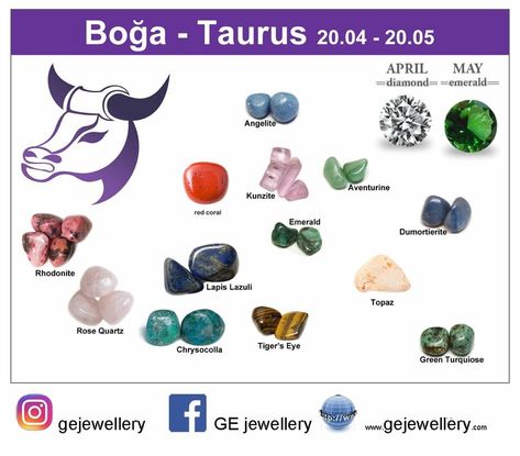 Taurus Taurus Gemstones, Manifesting Crystals, Taurus Crystals, April Taurus, Healing Crystals For You, Spiritual Crystals, Zodiac Star Signs, Jewellery Ideas, Gem Stones