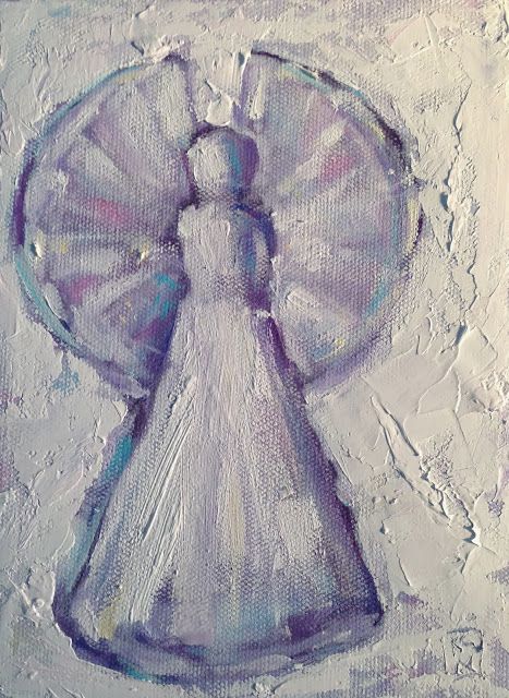 Kelley MacDonald's Daily Paintings GREAT Snow Angel Painting, Angle Painting, Mom In Law, Snow Angel, Angel Painting, Painting Inspo, Snow Angels, Daily Painting, Big Things