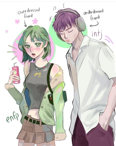 Enfp Intj Art, Enfp And Intj Fan Art, Enfp X Intj, Enfp Art, Intj Fanart, Enfp Intj, Mbti Personality Types, Mbti Enfp, Personalidad Enfp