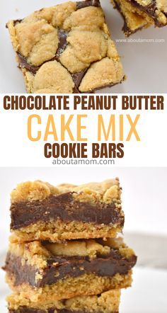 Ooey Gooey Cookies, Peanut Butter Cake Mix Cookies, Cake Mix Bars, Cake Mix Cookie, Cake Mix Cookie Bars, Healthy Peanut Butter Cookies, Cake Mix Desserts, Chocolate Peanut Butter Cake, Easy Peanut Butter Cookies