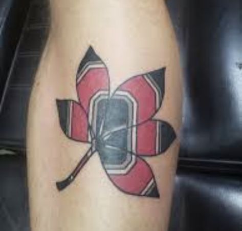 Buckeye Leaf Tattoo, Ohio State Tattoos For Women, Ohio State Buckeyes Tattoos, Buckeye Tattoo, Ohio Tattoo Ideas, Ohio State Tattoos, Ohio Tattoo, Buckeye Leaf, Designs For Tattoos