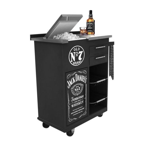 Jack Daniels Bar Stools - Ideas on Foter Jack Daniels Bar, Jack Daniels Decor, Jack Daniels Bottle, Jack And Coke, Uncle Jack, Bar Trolley, Gold Bar Cart, Tea Cart, Trendy Bar