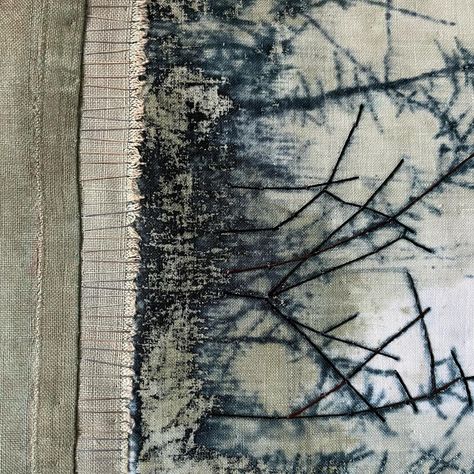 Helen Terry (@_helenterry) • Instagram photos and videos Helen Terry, April 3, Pretty Places, Fabric Art, Art Quilts, Embroidery Art, The Details, Textile Art, Natural Fibers