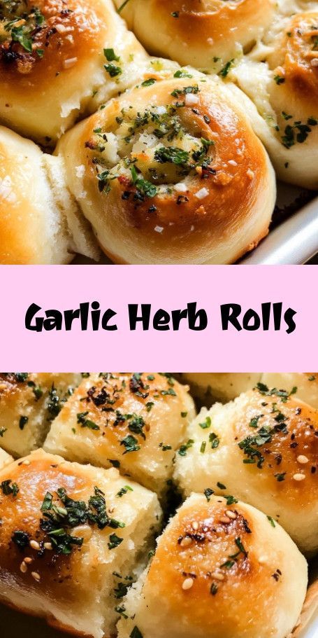 Garlic and Herb Infused Rolls Recipe | Easy Homemade Bread Delight Discover the perfect comfort food with these Garlic and Herb Infused Rolls. Soft, buttery, and infused with garlic and fresh herbs, they're an ideal side for any meal or a delicious snack on their own. Impress your family and friends with this simple yet heavenly homemade bread recipe. Garlic Herb Braided Bread, Herb And Garlic Bread, Garlic Cream Cheese Rolls, Garlic Rolls From Frozen Dough, Garlic Rolls Homemade, Easy Garlic Rolls, Herb Rolls Recipe, Garlic Rolls Recipe, Garlic Butter Rolls