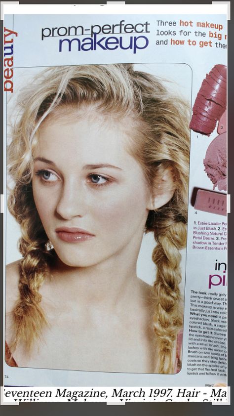 90s Hairstyles Magazine, 2000s Makeup Ads, 80s Makeup Catalog, 90s Makeup Magazine, 80s Makeup Magazine, 1990s Makeup Ads, 2000s Makeup Looks, Makeup Magazine, Blush Lipstick