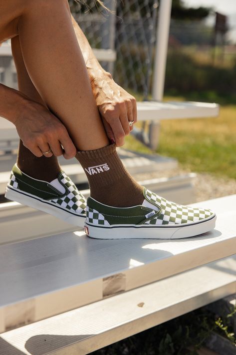 This is a design that never goes out of fashion and a shoe that never loses its comfort. When it comes to Vans “Off The Wall” style, this checkered Slip-On shoe is an everyday essential. Iconic Slip-On shoe Low profile canvas uppers Classic checkerboard print Supportive padded collars Elastic side accents Signature rubber waffle outsoles Athleisure Mom, Wall Style, Clogs Heels, Invert Colors, Mom Accessories, Nursing Friendly, Vans Off The Wall, Capri Blue, Flat Sneakers